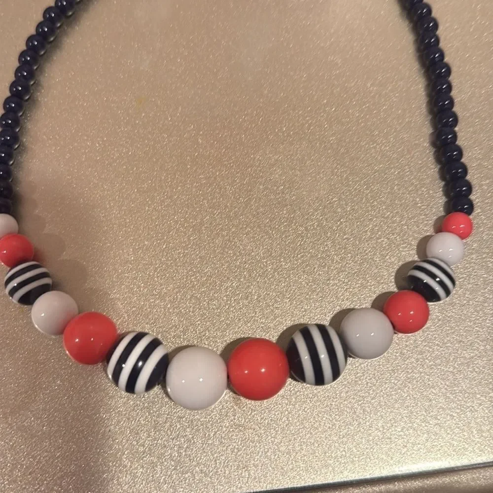 Gymboree Black and Red Beaded Necklace